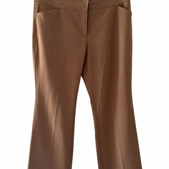 INC International Concepts Brown Trousers Size 12 - Picture 1 of 3